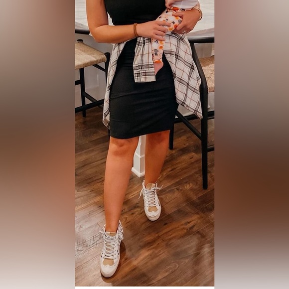 SIMPLE TRENDS WHITE PLAID FLANNEL BLOUSE - Picture 7 of 8